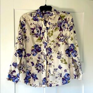 Chicos Floral Button-Up Shirt